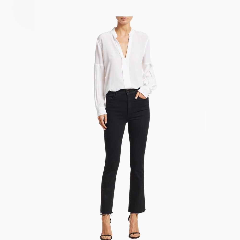 Mother the hustler Ankle High rise Ankle Fray Jeans